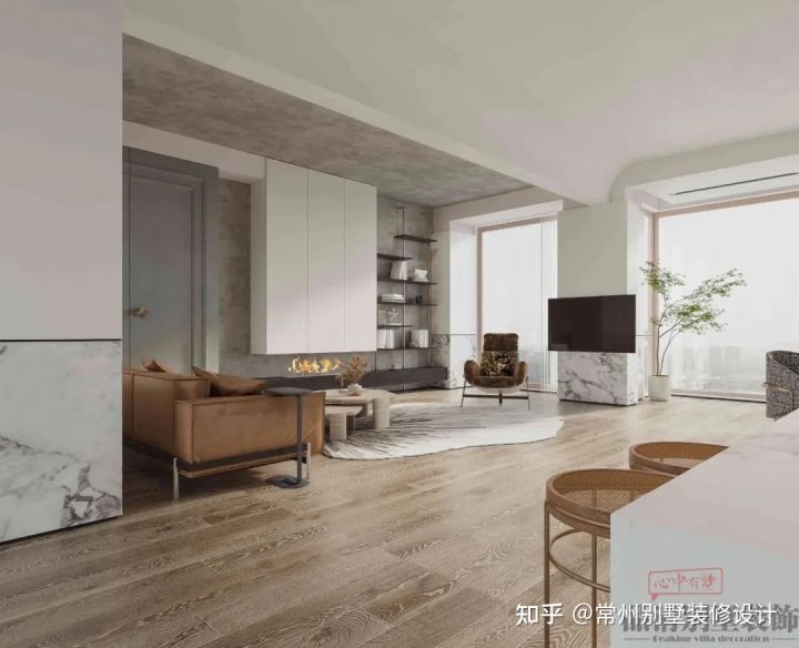 常州品清别墅装饰,常州轻奢极简风格