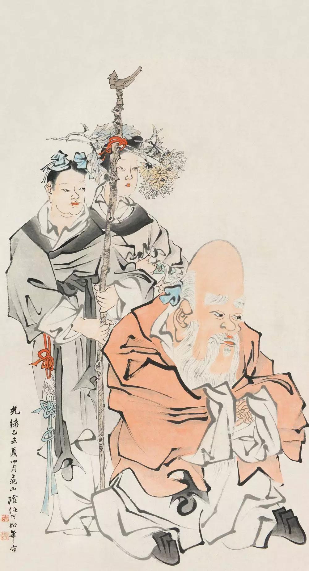 任伯年人物写意画 (任伯年写意人物作品鉴赏)