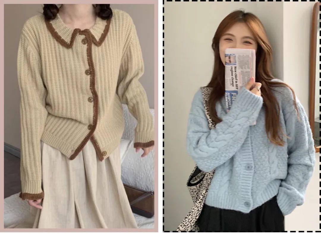 开春必穿奶奶衫出门美美美,奶奶衫连衣裙这样穿时髦炸了