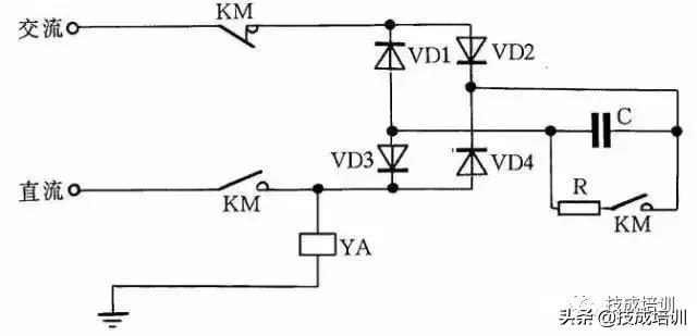 变压器和交流接触器的接线方法,三相电机接触器加继电器接线图
