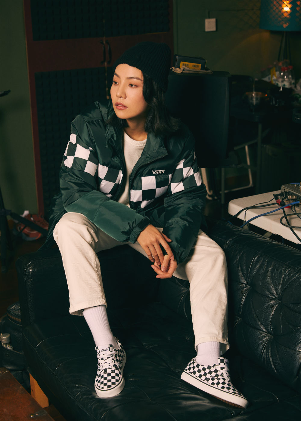 棋盘格女孩,棋盘格元素天生自带酷感