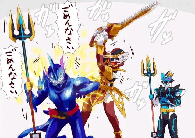 假面骑士玲花生气片段,假面骑士发火打怪物