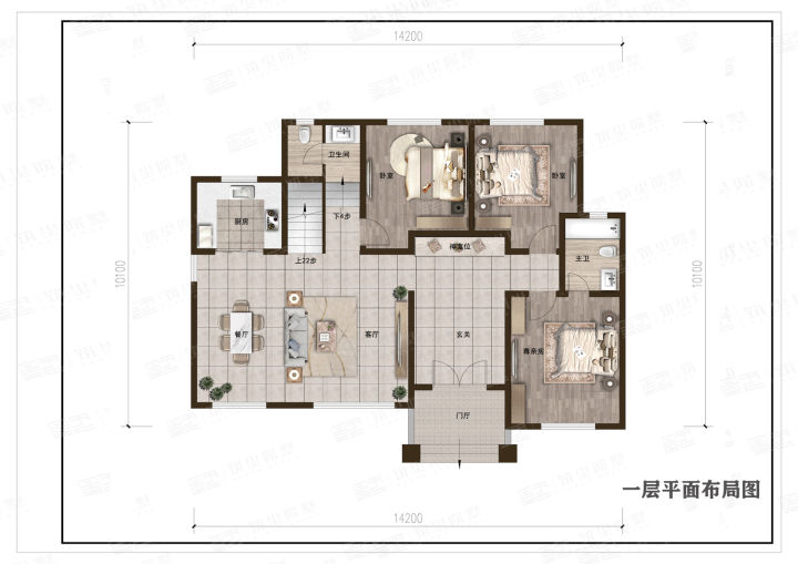 送一层大别墅,农村自建房图一层半别墅10万