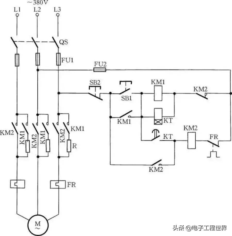 电动机星形和三角形接法降压启动,220v电机可以降压启动电路图