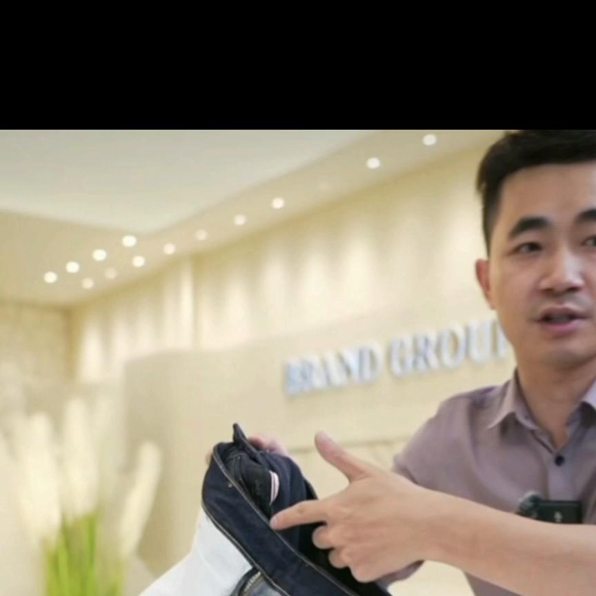 高端修身直筒蓝灰色牛仔裤 (烟灰色百搭显瘦高腰直筒牛仔裤)