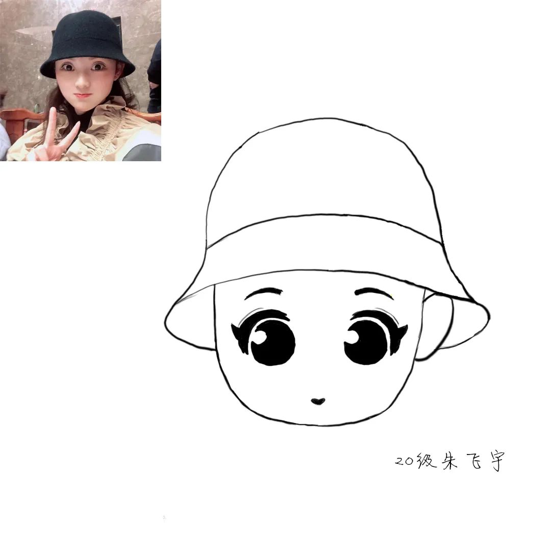 盐城北大青鸟东台基地教学活动|照片转Q版手绘设计作品展