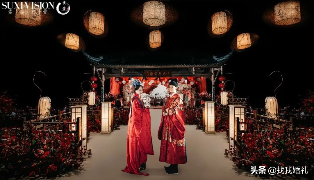 汉服婚礼到底有多好看,明制汉服婚服凤冠霞帔婚礼流程