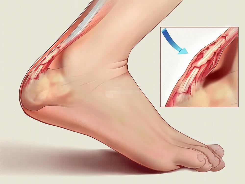 突然脚跟疼痛，不敢用力，走路都不行了