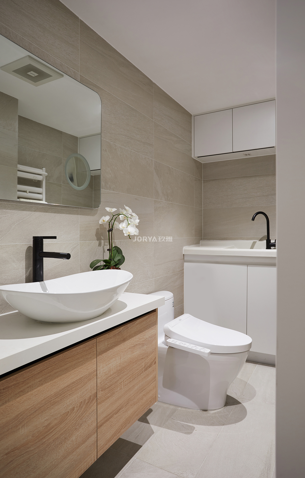 奶油白简约别墅,奶油白原木风小户型