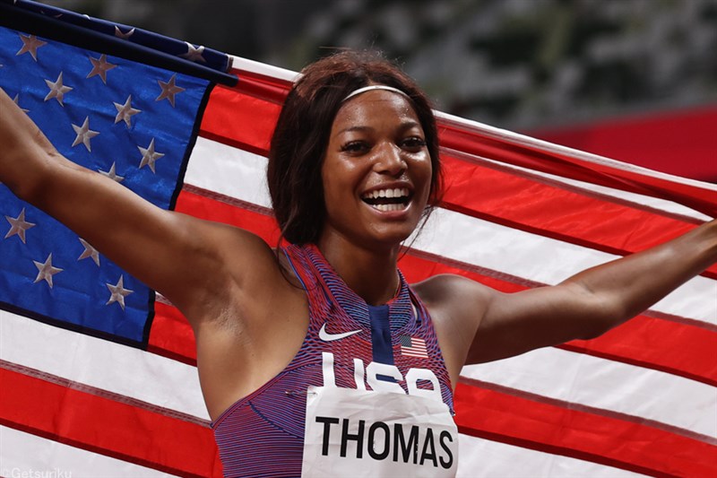 美国200米女子选手托马斯,女子200米决赛合照托马斯
