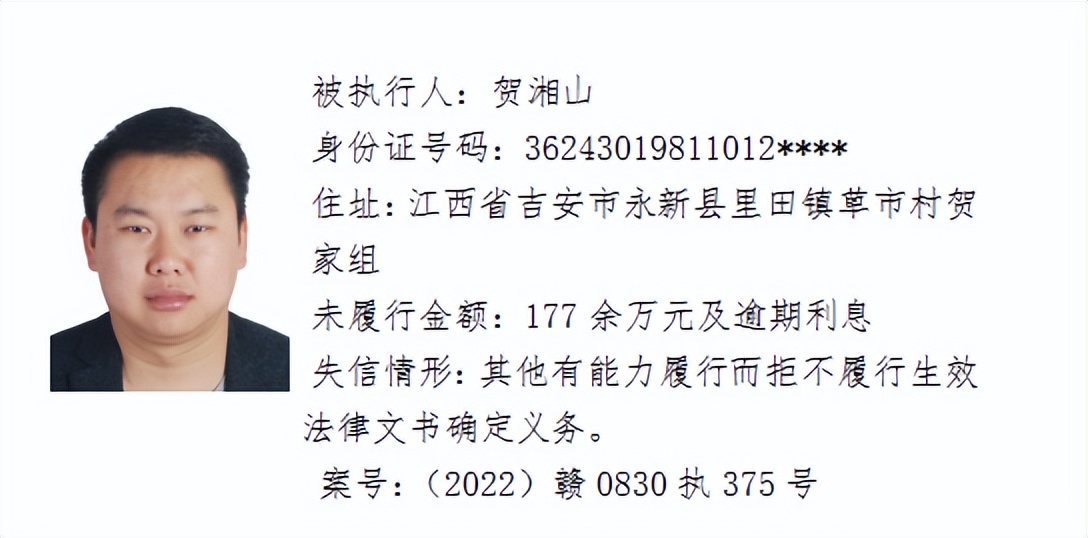 欠了几千元都不还，和他们打交道请小心！吉安这64人被曝光！