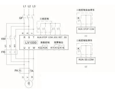 jjr8000软启动器接线图,2线控制软启动器的实物接线图