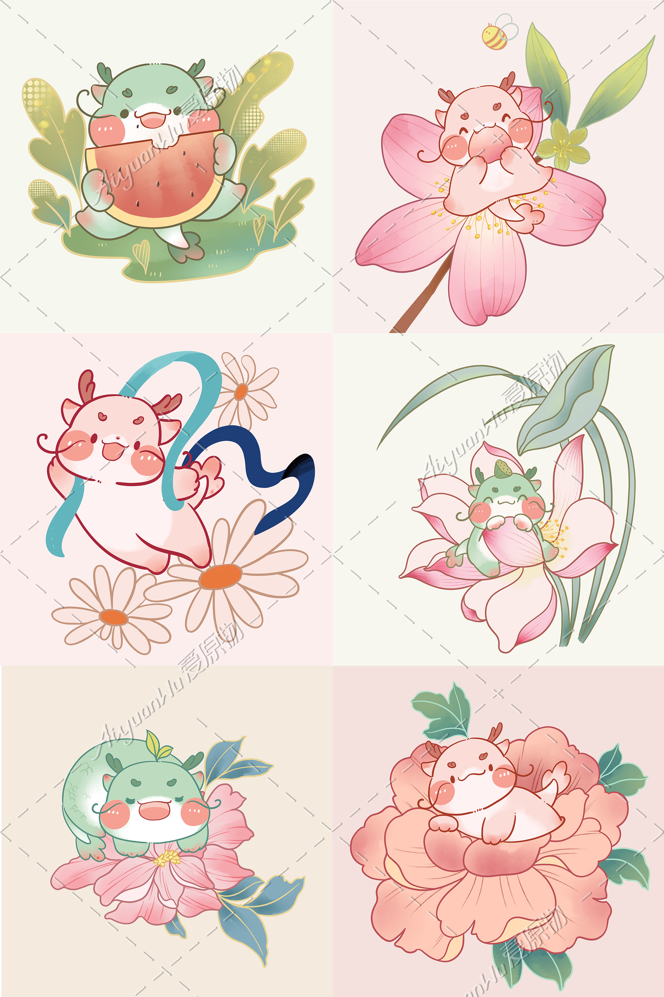 6月插画,可可爱爱的小插画教程