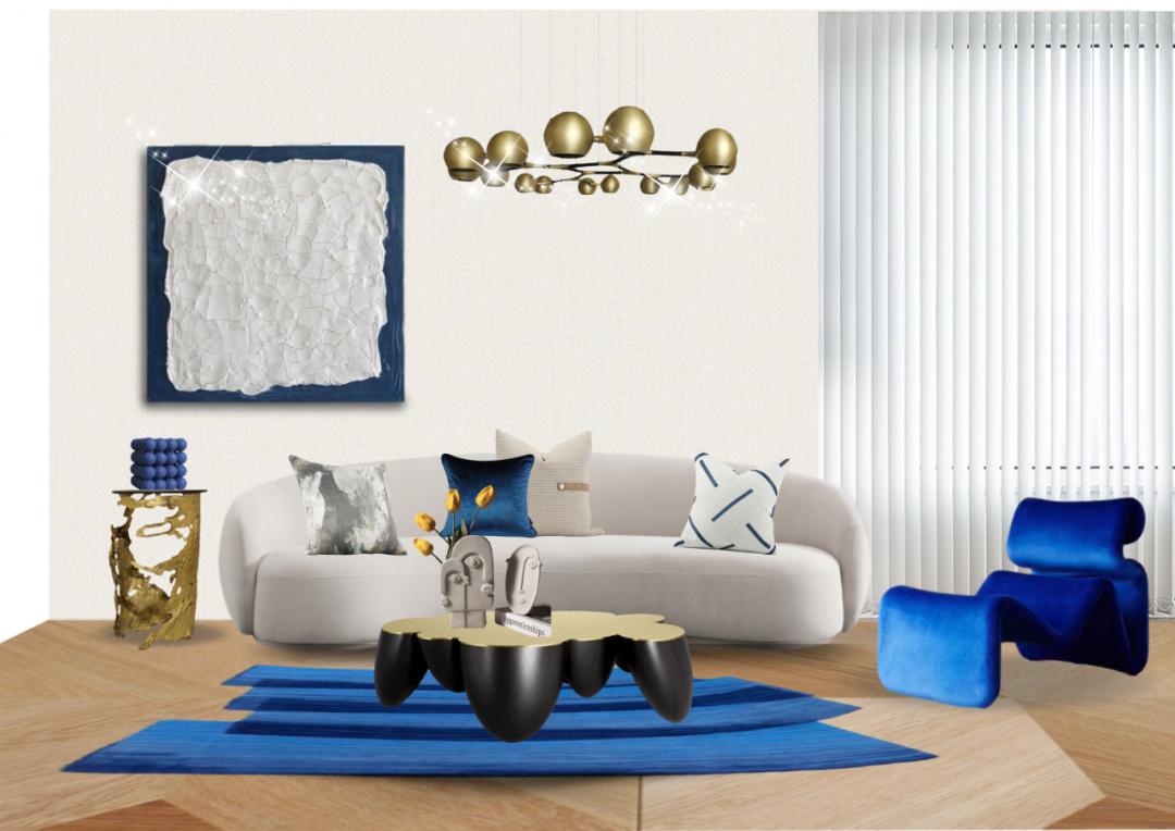 克莱因蓝背景图高级感,克莱因蓝设计