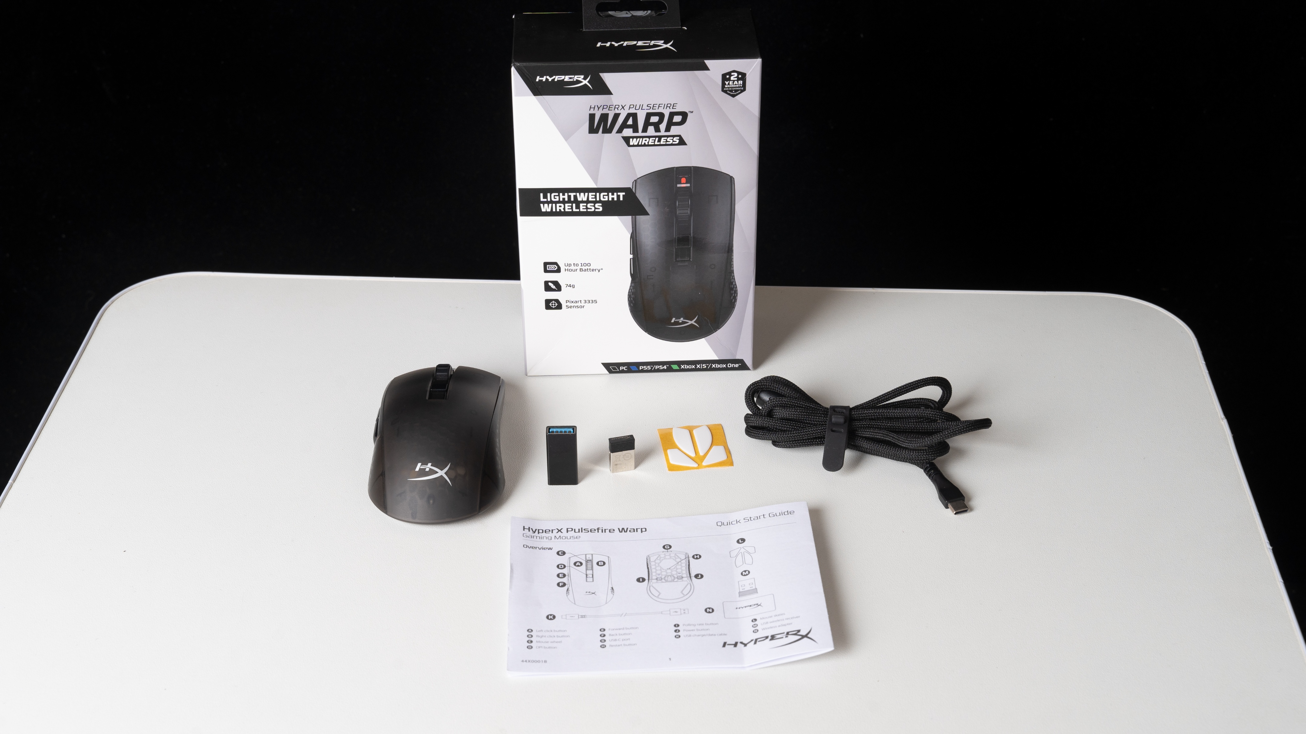 极度未知炽火无线游戏鼠标体验,100小时续航+黑透+轻量化设计