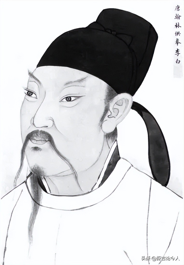 探寻李白诗歌中的意象表达,李白人物写实速写画