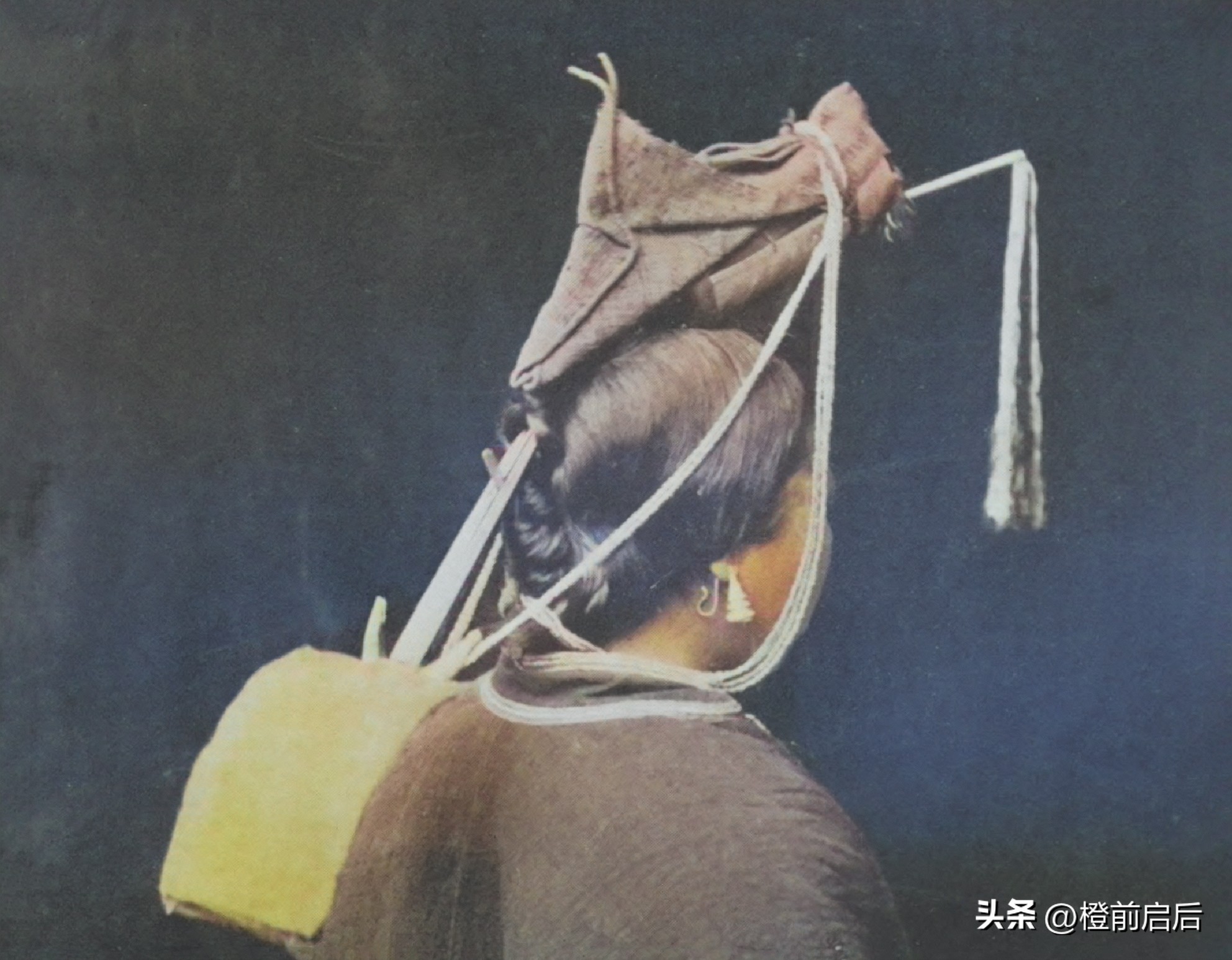 超清彩修复！1911年的福建福州，新娘头上扣竹篓，竟然还有弃婴塔