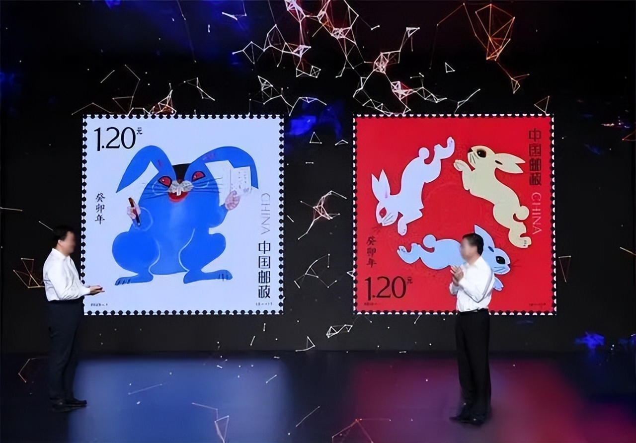 2023邮票蓝兔子有多大开本,2023年大版兔邮票