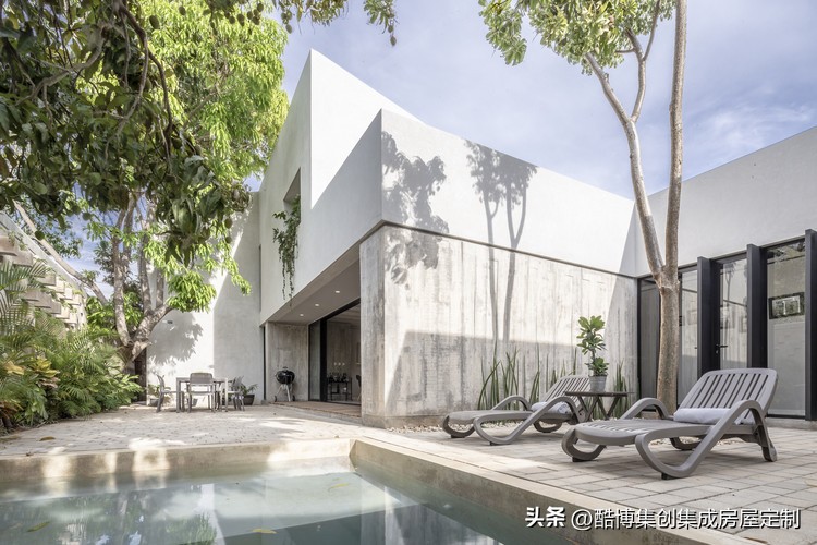 两坡脊屋顶别墅,luxuryvilla湖景6居泳池别墅