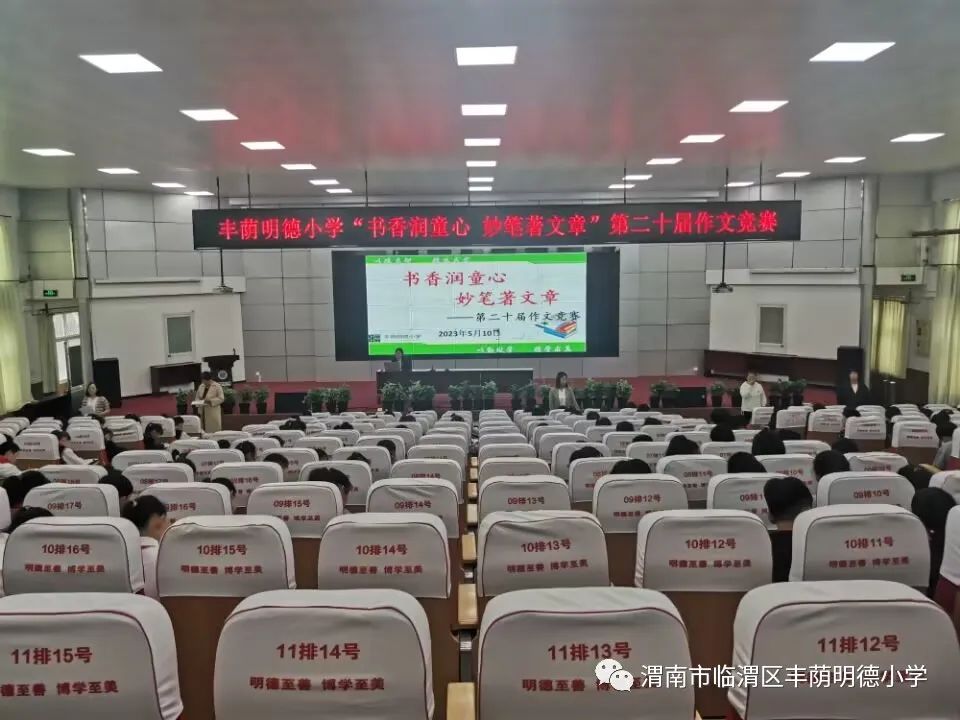 纸上风光正好真情笔端流淌——丰荫明德小学第二十届作文竞赛活动侧记