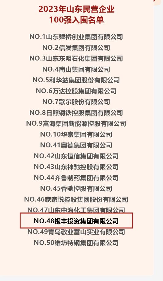 银丰地产集团百强,民企100强排名