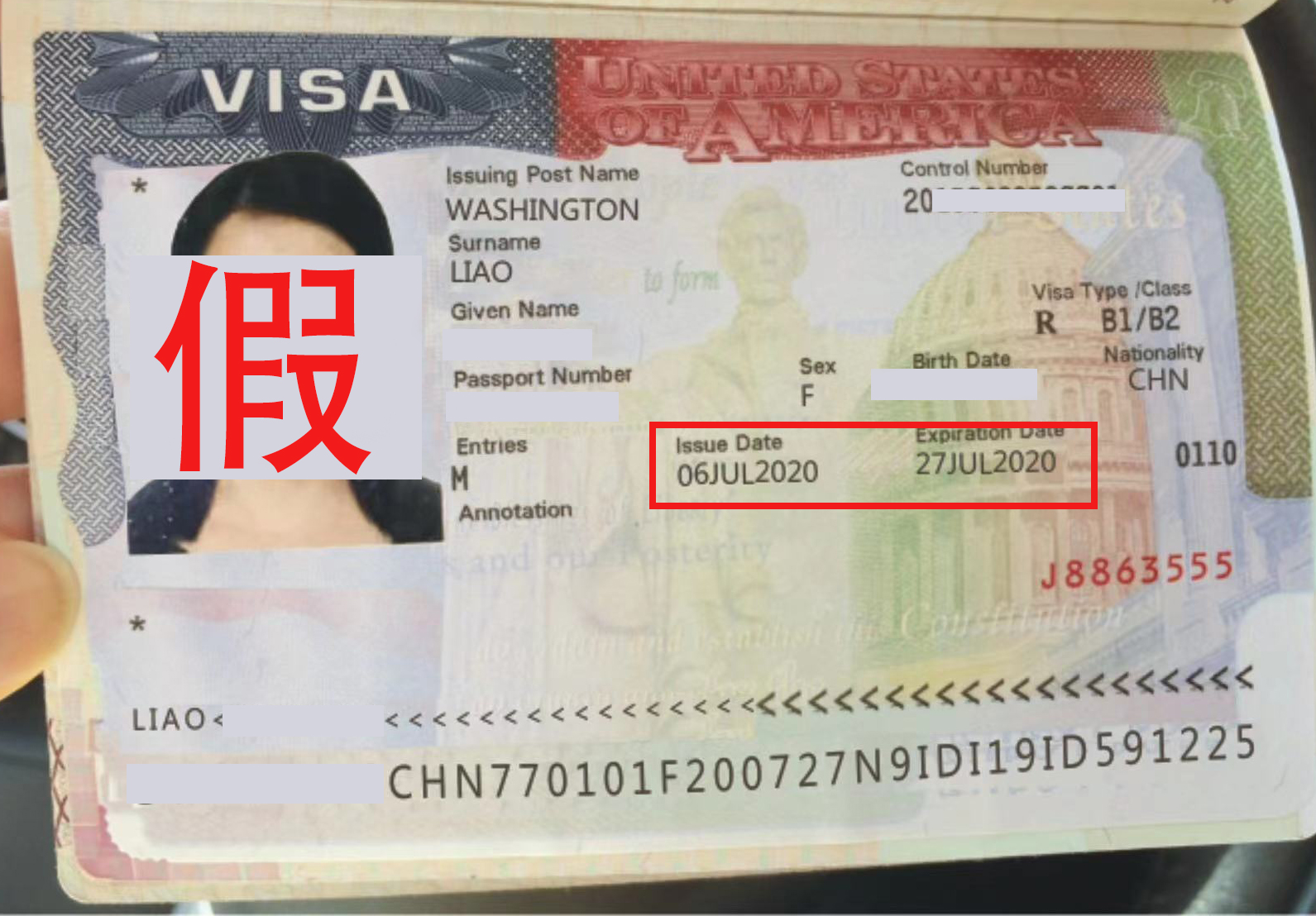 假的美国签证,美国签证虚假资料