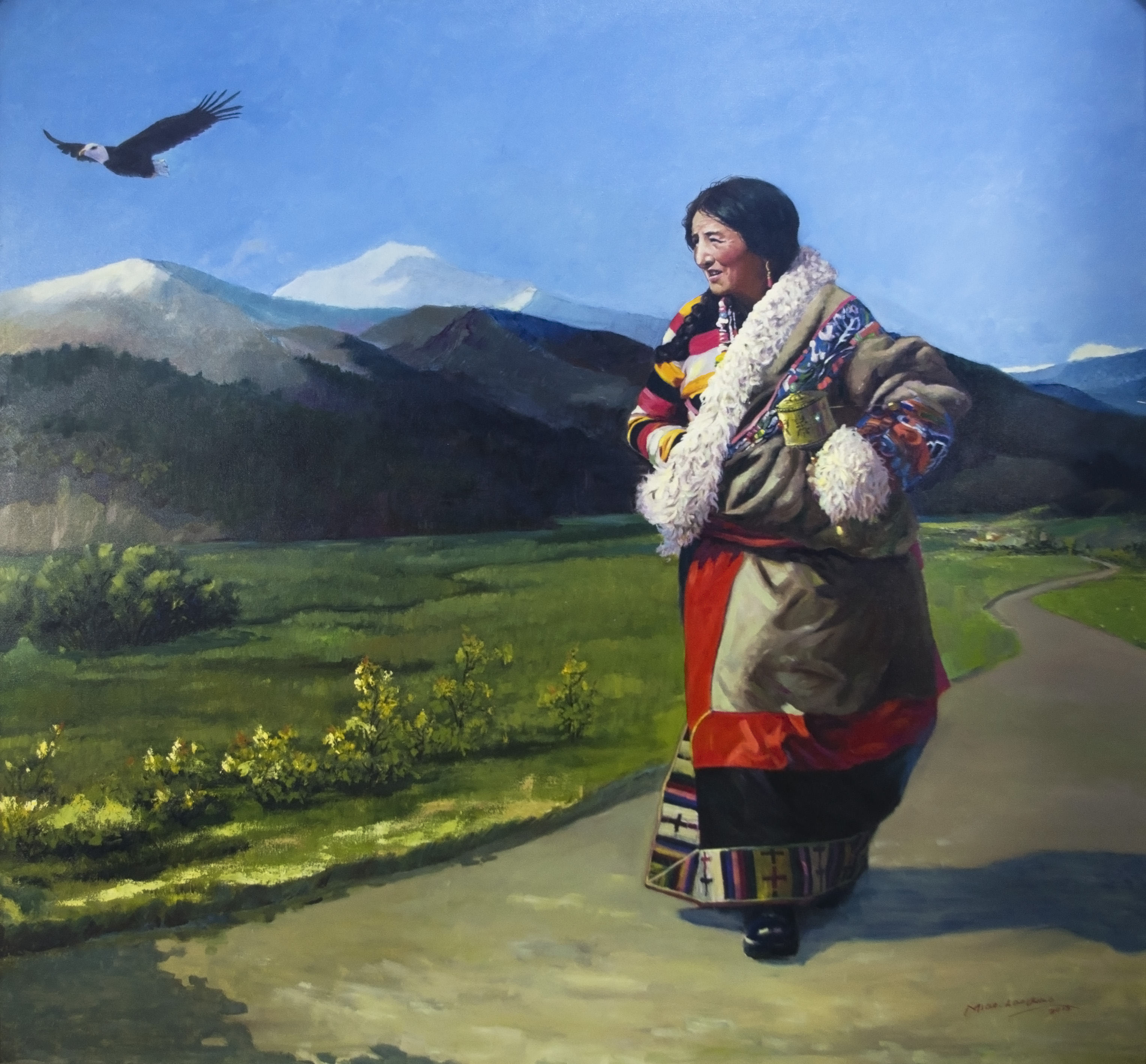 世界103位名人油画作品原图高清,100幅经典风景油画名家