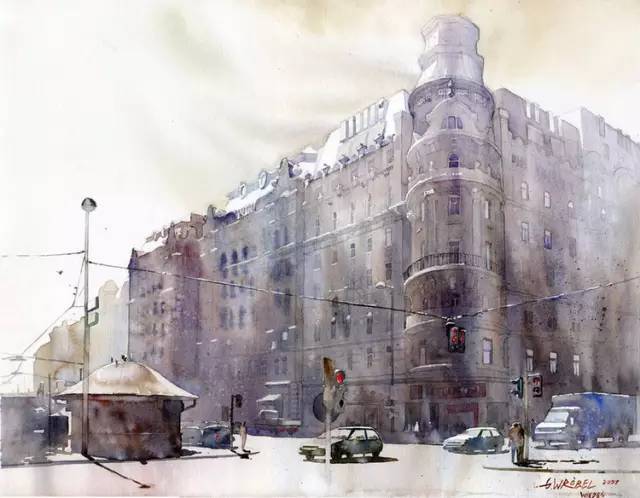 世界顶级水彩画家作品欣赏,世界水彩画大师三巨头的作品欣赏