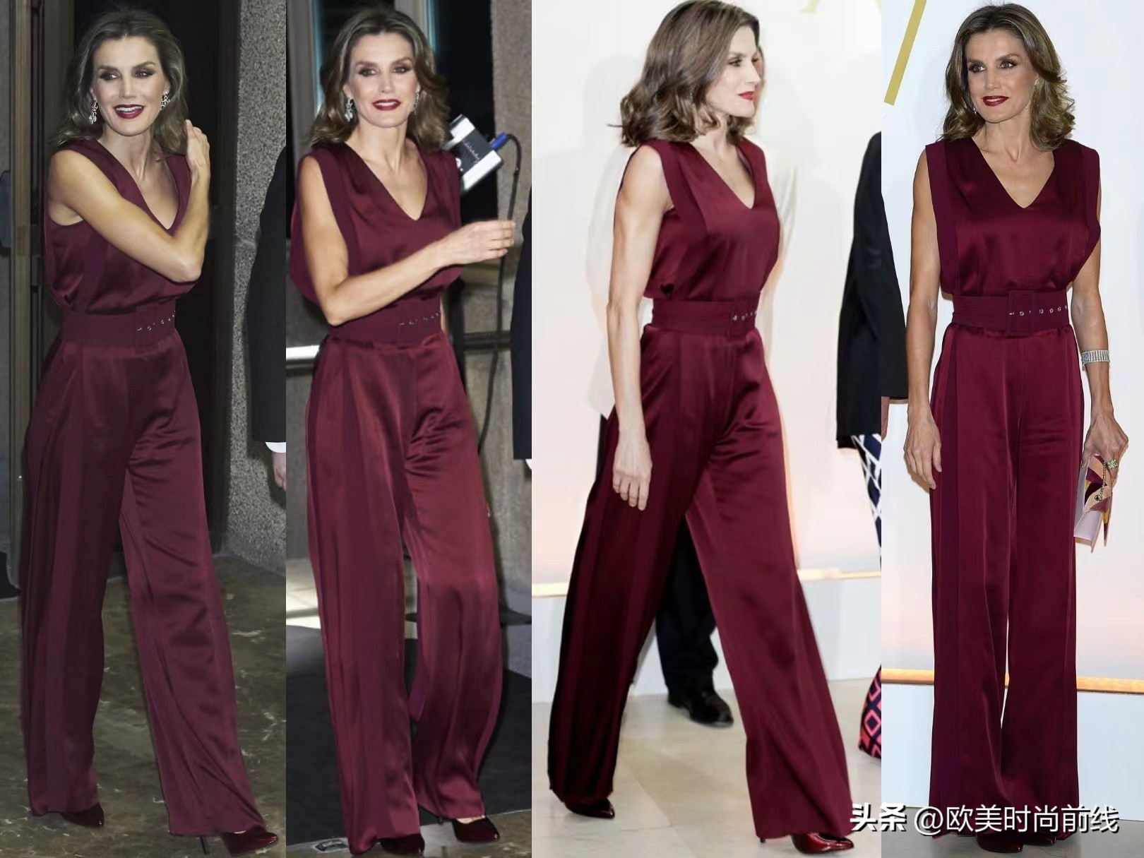 西班牙王后穿什么裤子好看,西班牙王后穿阔腿裤