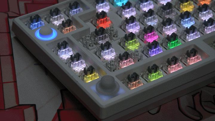 你见过带摇杆的键盘么，HELLOGANSSHS75T三模机械键盘开箱