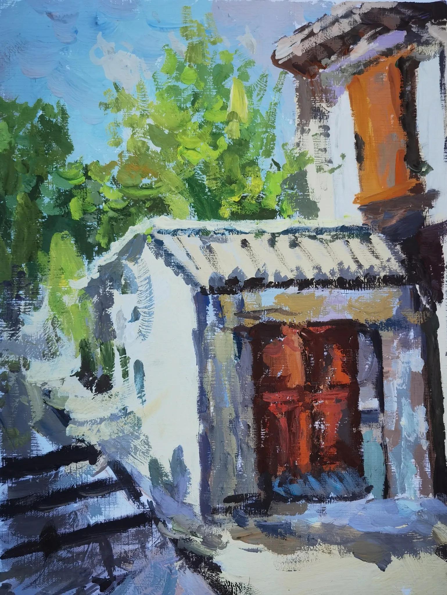 叶县迎国庆书画展,叶县融通实验高中国庆画展