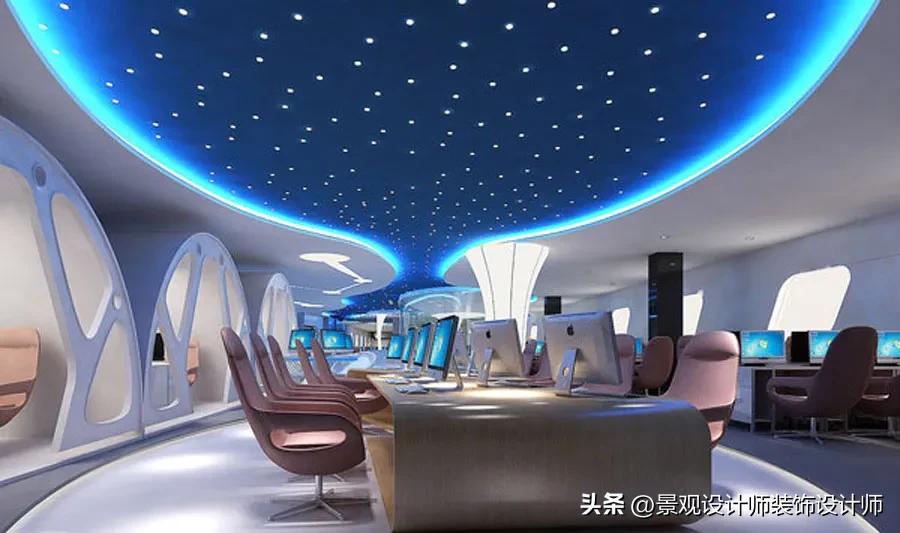 网咖网吧设计案例效果图,网吧设计效果图