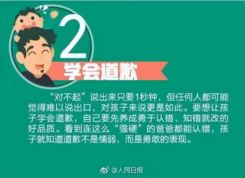 哪些是父母必须教给孩子的,人民日报教育爸爸