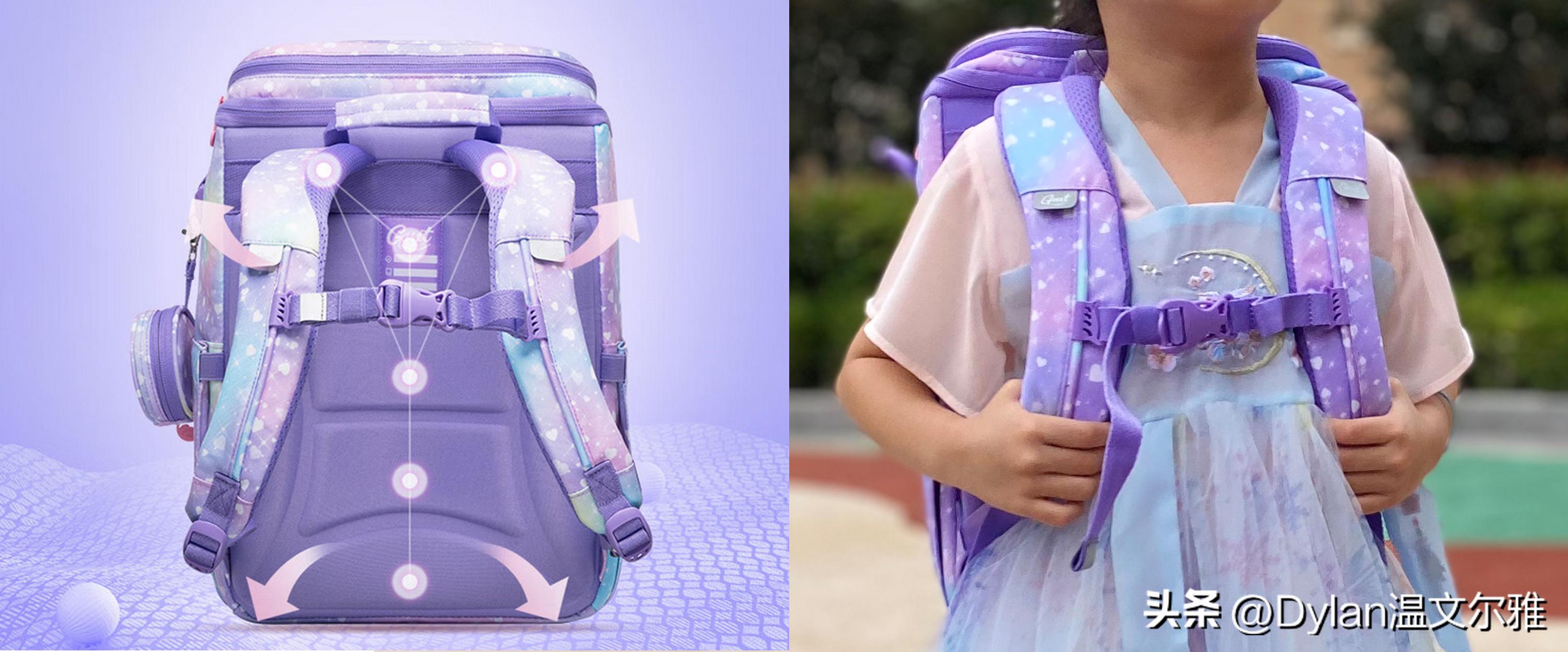 孩子开学必备的书包,小小肩膀大大的书包