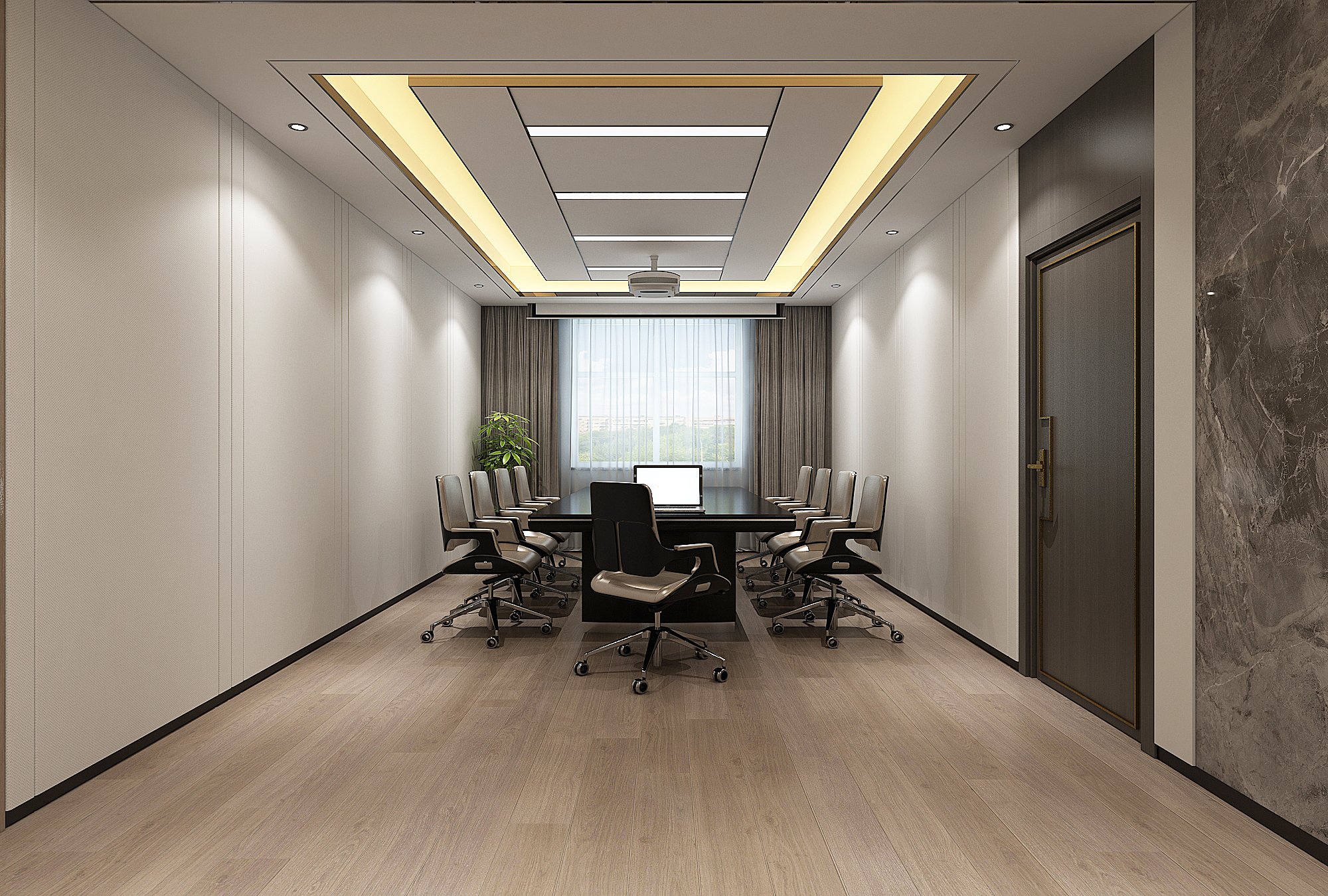 银川办公室设计装修公司|银川万熙服饰办公室设计装修方案鉴赏