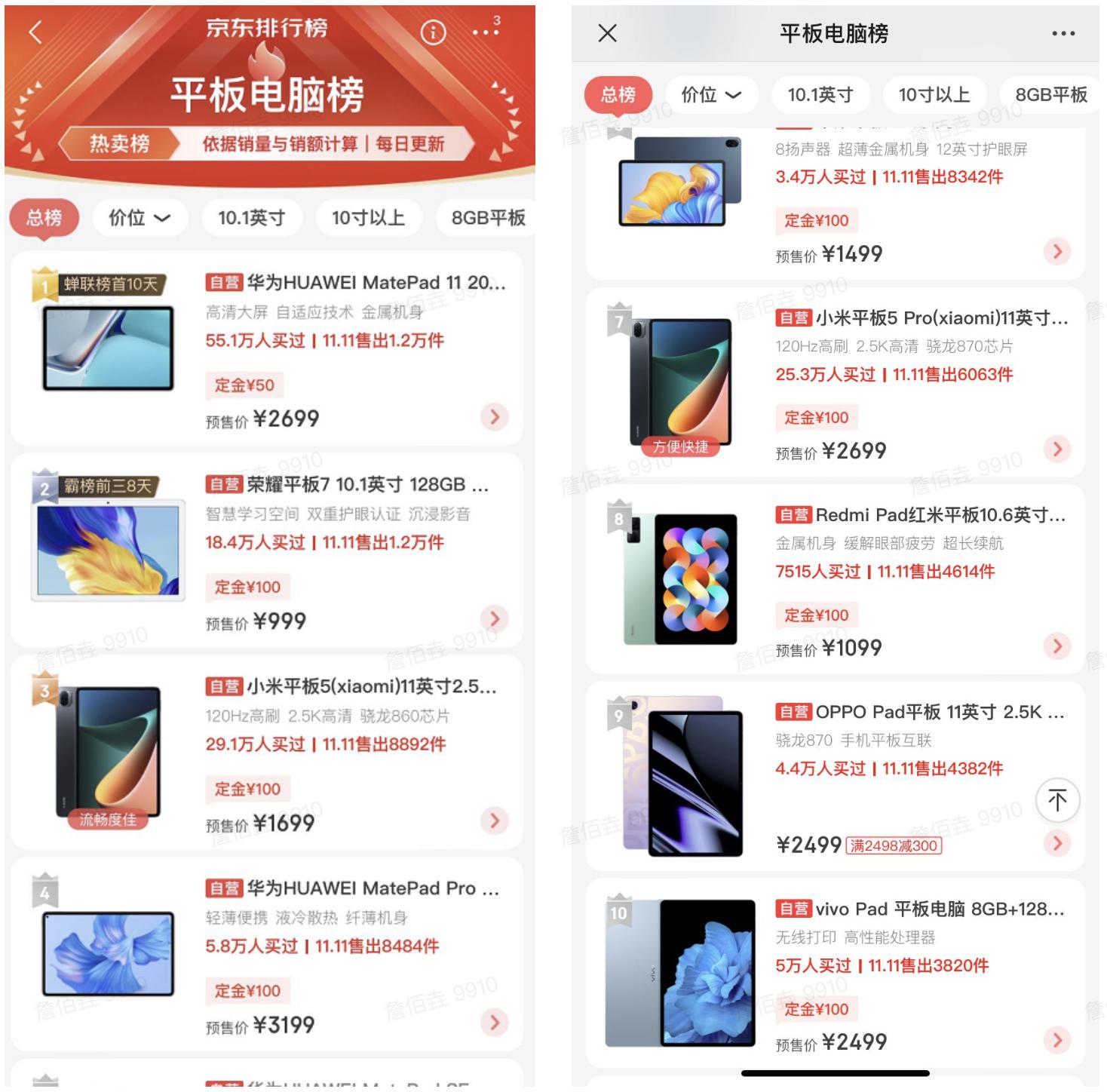 苹果ipad双11哪款值得入手,苹果和华为哪个ipad值得购买