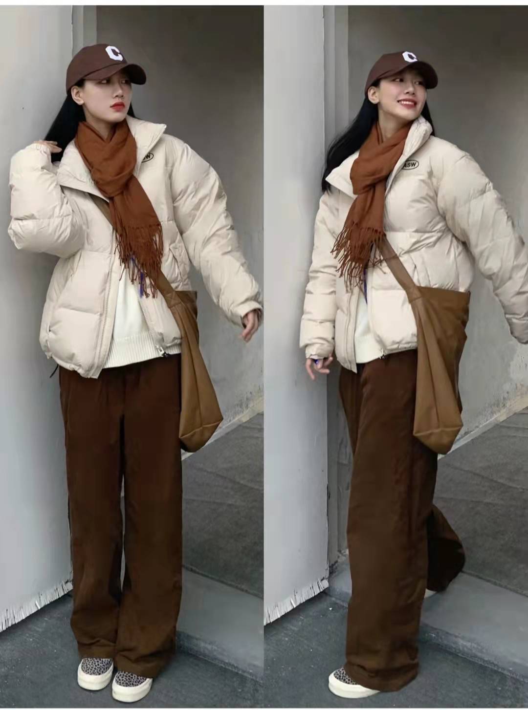 灯芯绒裤子松紧裤配什么上衣,咖色灯芯绒的裤子配什么上衣