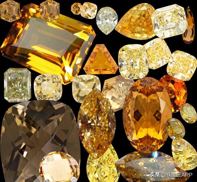 四种宝石图片大全,各种宝石黄色