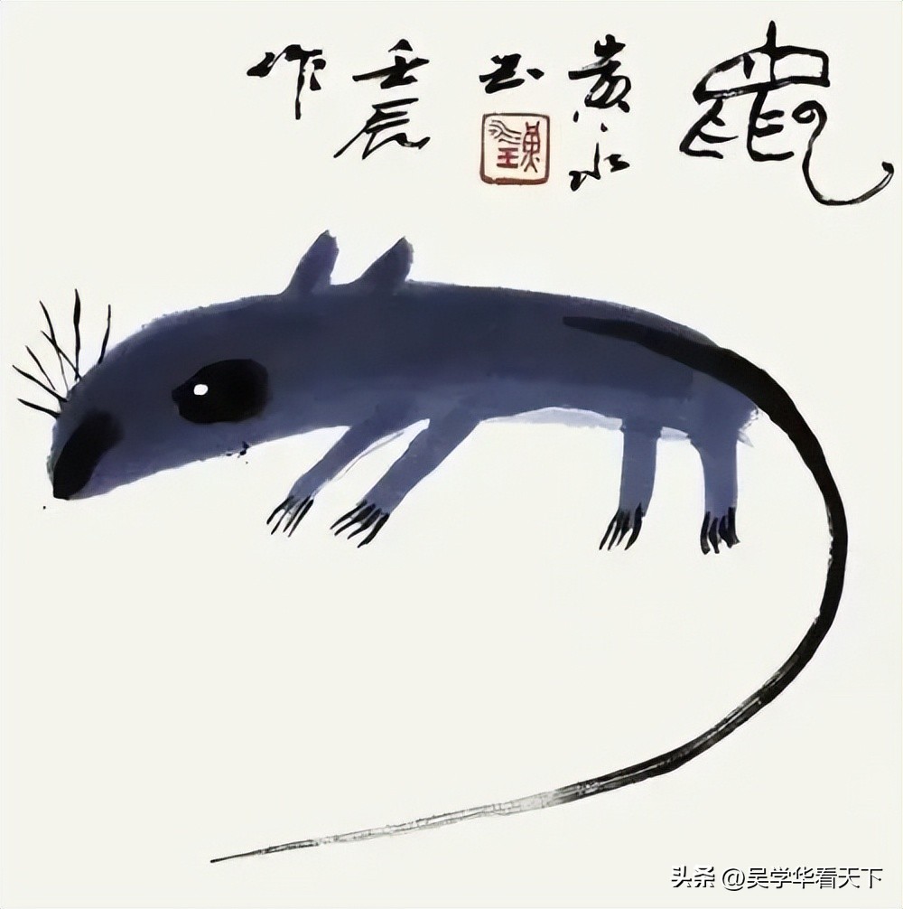 黄永玉自己解读蓝兔子,黄永玉蓝兔子原图