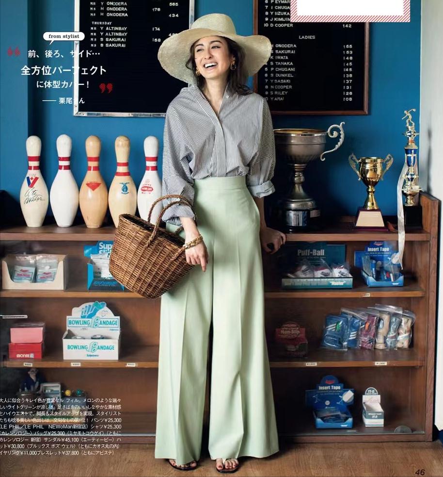 一年四季窄版阔腿裤穿搭,吊打穿搭一整套