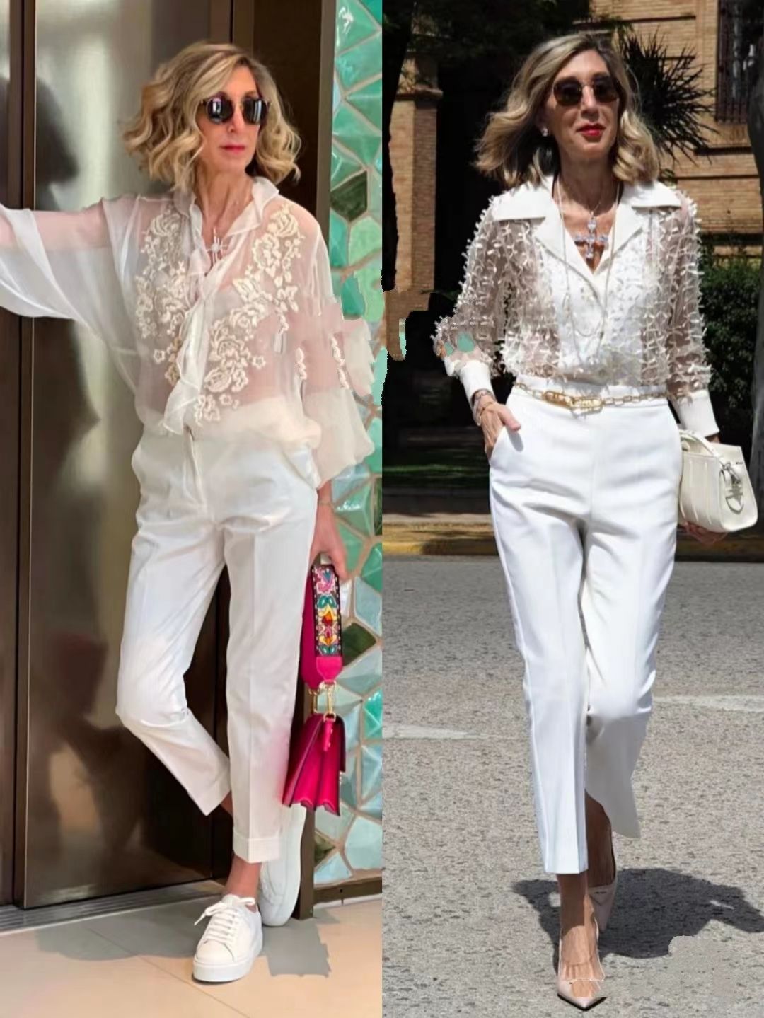 九分西裤和牛仔阔腿裤哪个显气质,烂大街的格子裤