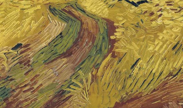 世界油画向日葵,梵高金色麦田油画临摹教程