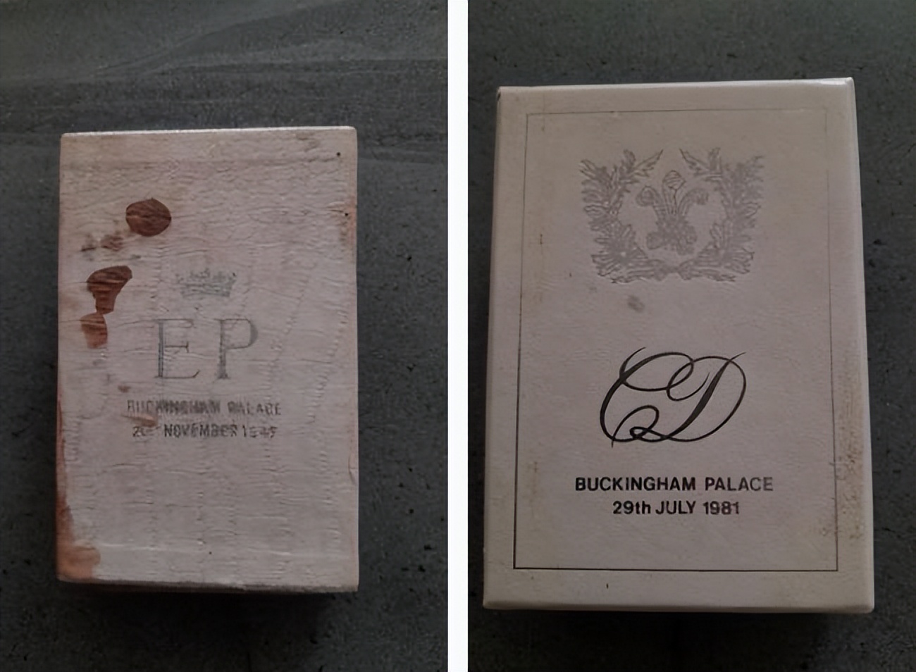 英国王室粉丝收集来自皇室婚礼的蛋糕