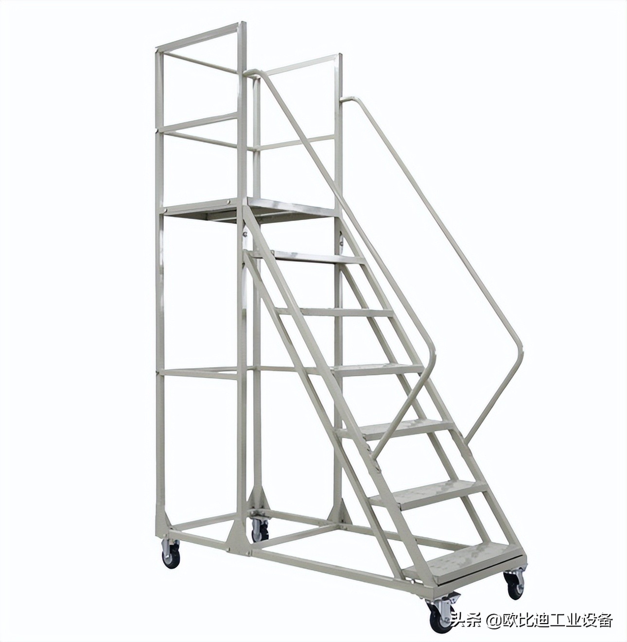 仓库移动登高梯,登高车登高梯