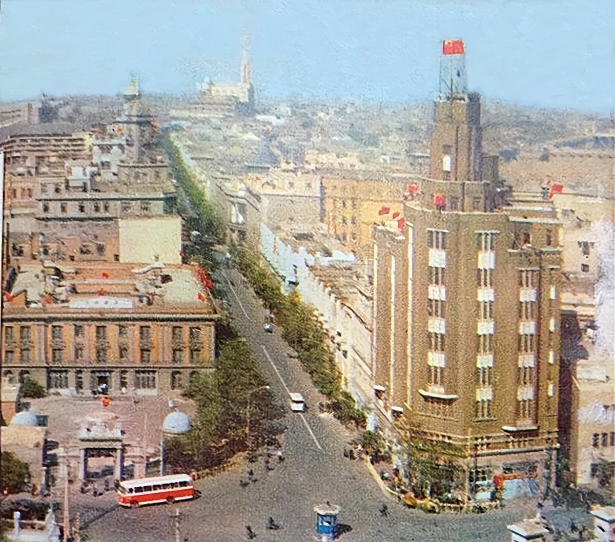 天津海滨区老照片,天津旧景照片