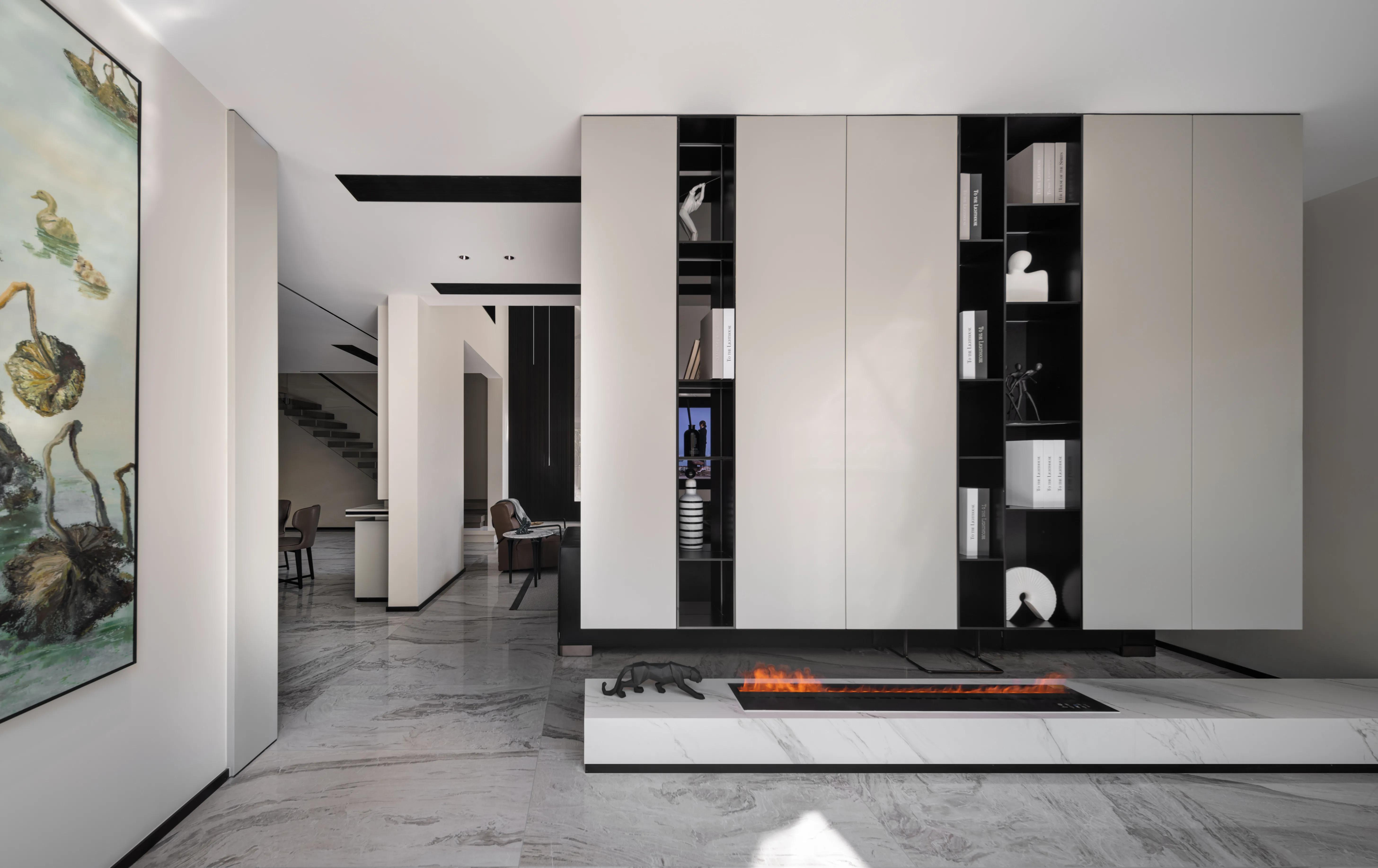 班兰家具设计,一抹蓝雅致样板间设计