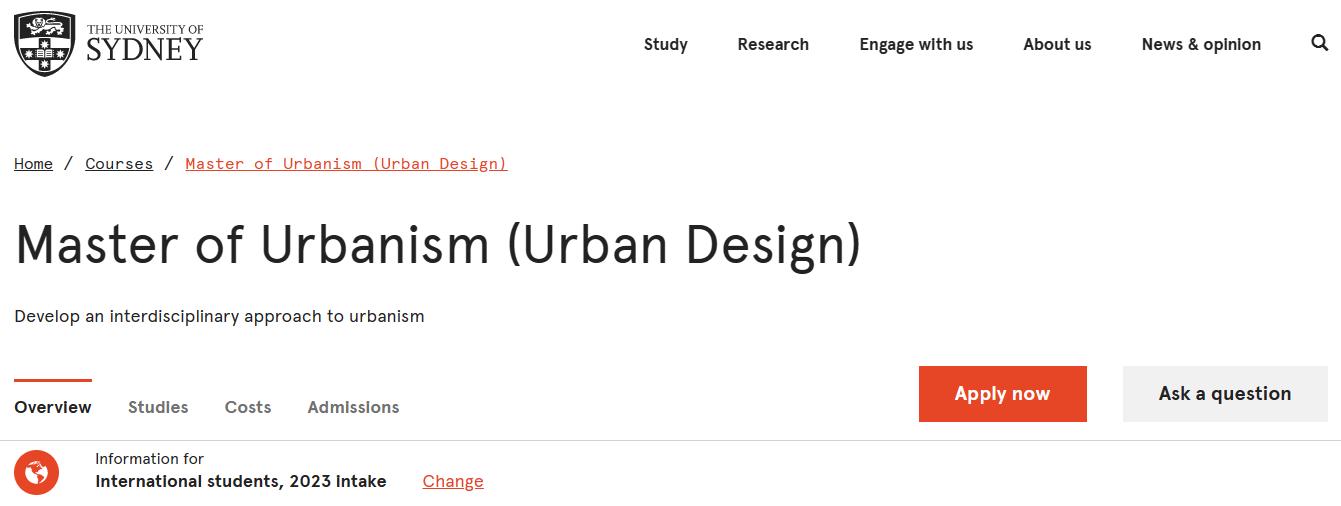 悉尼大学法学院硕士申请条件,悉尼大学建筑设计硕士靠自己学吗