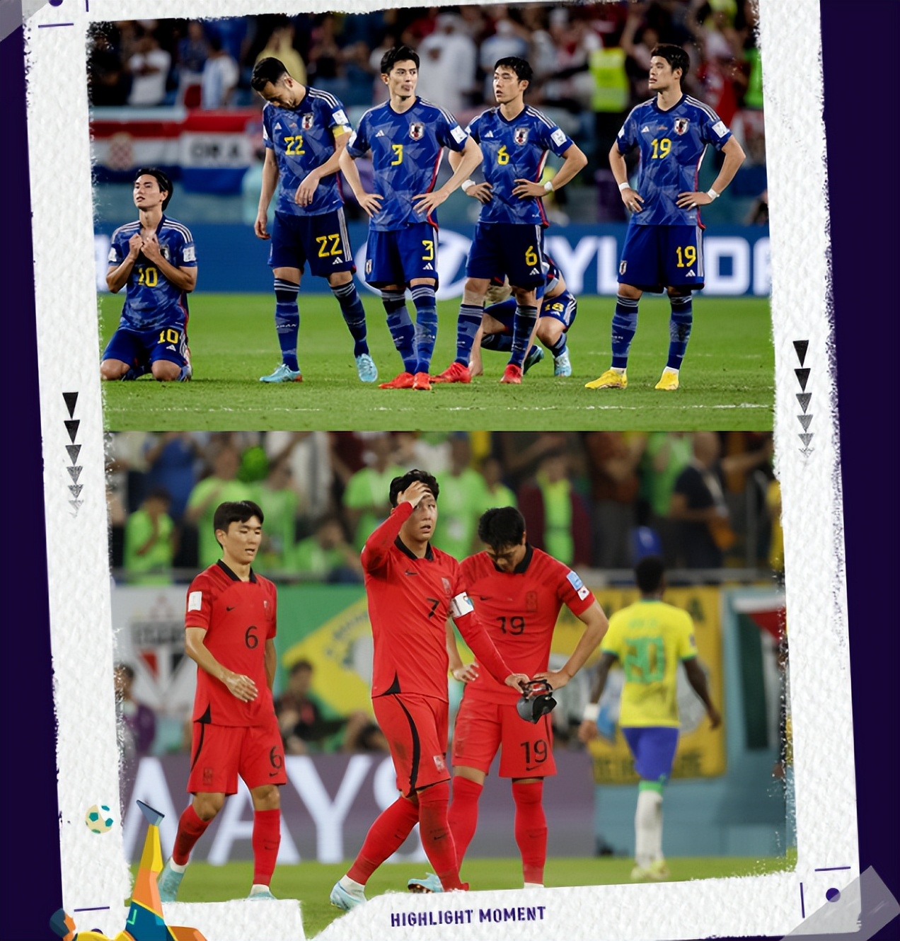 韩国vs日本之后亚洲足球最新排名,日本队与韩国队能出线吗