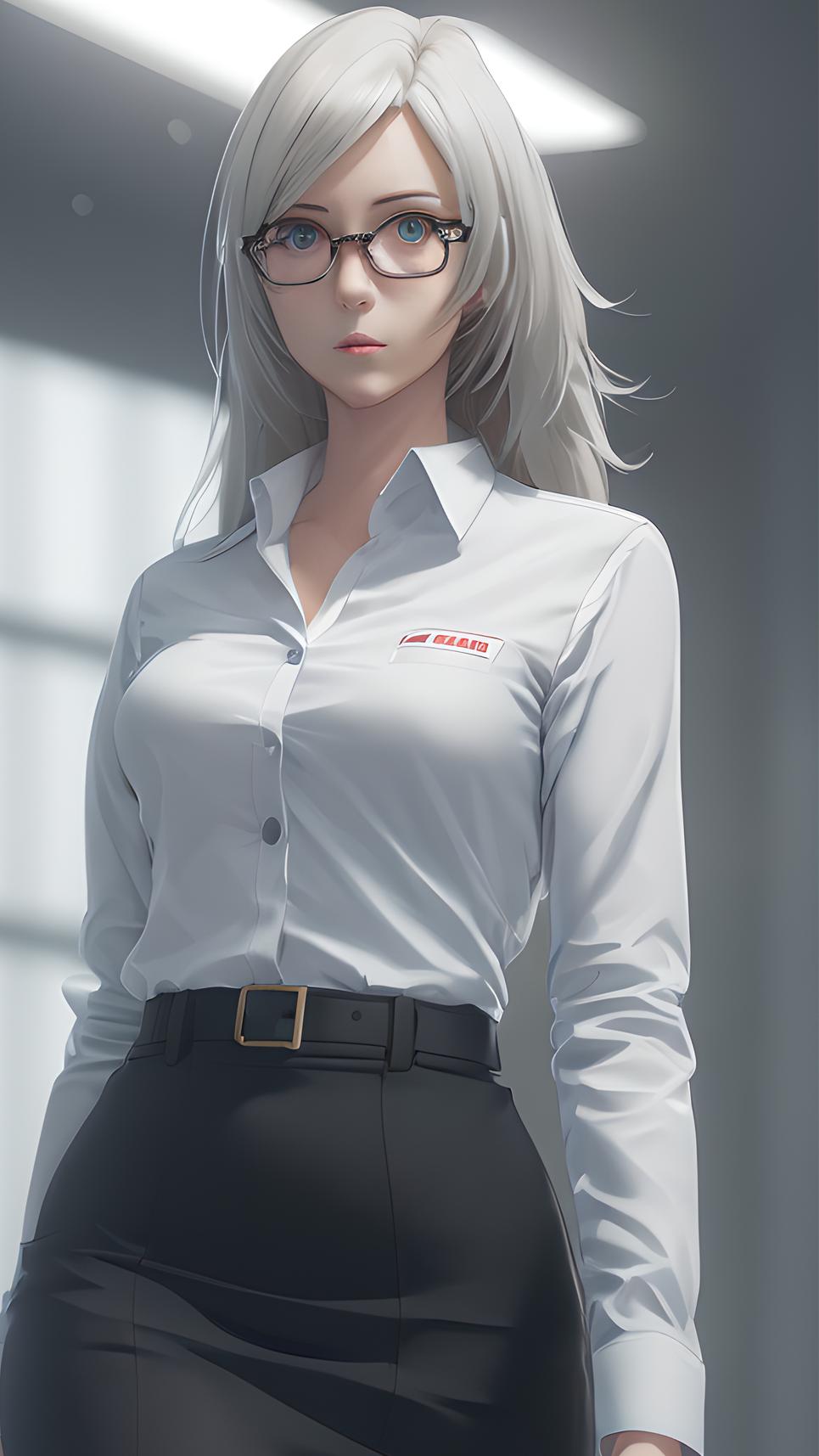 动漫办公室高清壁纸,二次元上班族壁纸