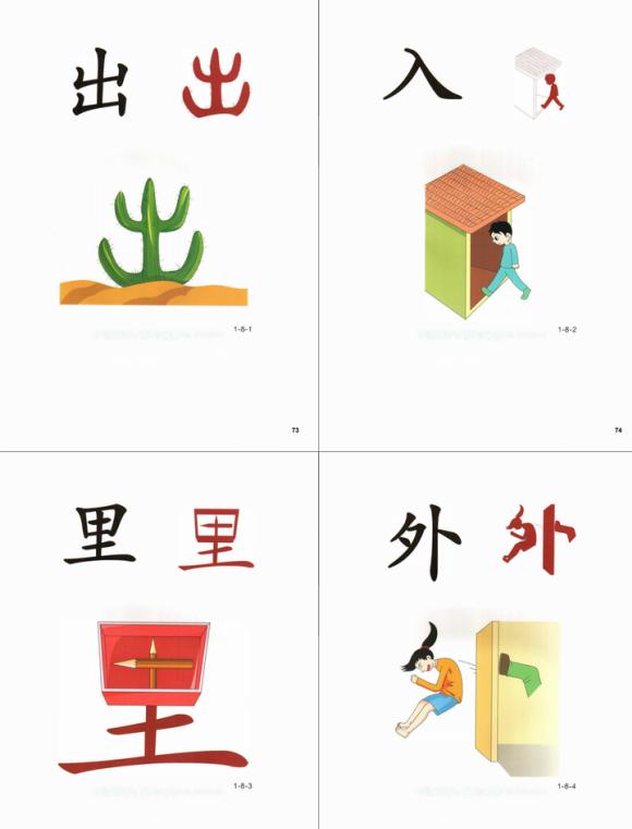 识字卡片3-6岁早教趣味识字全套,幼儿启蒙象形识字卡